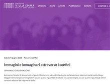 Tablet Screenshot of fondazionevillaemma.org
